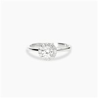 Anello Mabina Donna in Argento Diamante Lab Grown